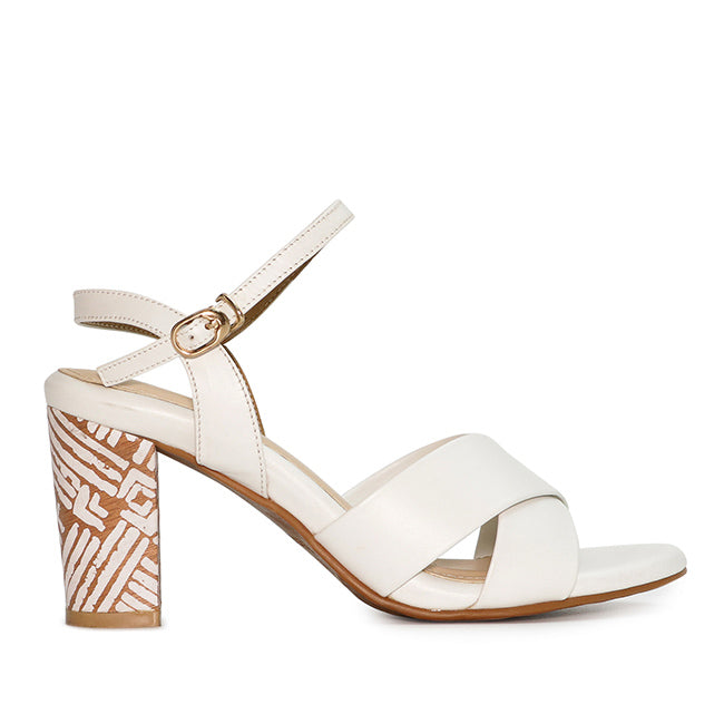 Obermain Sandal Ankle Strap Wanita Miller Angie - Anklestrip In Off White