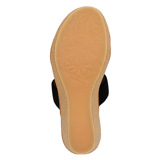 Obermain Sepatu Wedges Wanita Jasmin Mabley - Slip On In Black