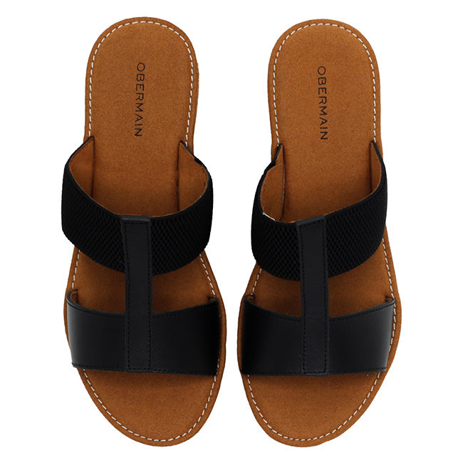 Obermain Sepatu Wedges Wanita Jasmin Mabley - Slip On In Black