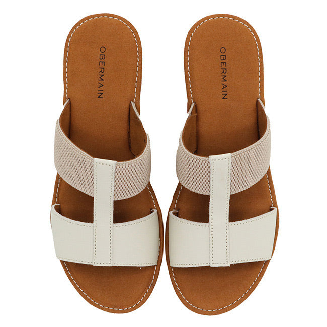 Obermain Sepatu Wedges Wanita Jasmin Mabley - Slip On In White