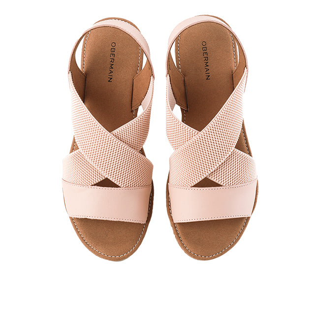 Obermain Sandal Slip On Wanita Jasmin Mabley - Ankle Strap In Nude