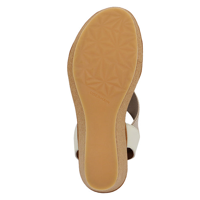 Obermain Sepatu Wedges Wanita Jasmin Mabley - Ankle Strap In White