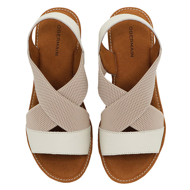 Obermain Sepatu Wedges Wanita Jasmin Mabley - Ankle Strap In White