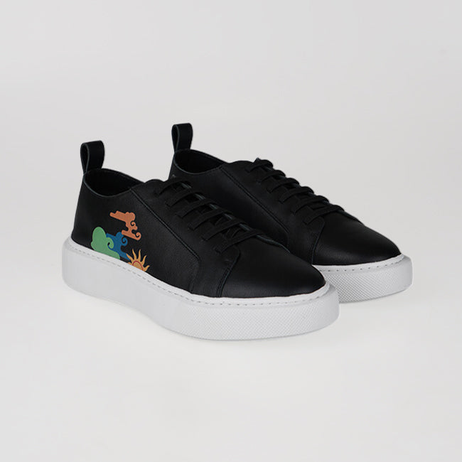 Obermain Sepatu Pria Sneakers Dreamflyer Riser In Black