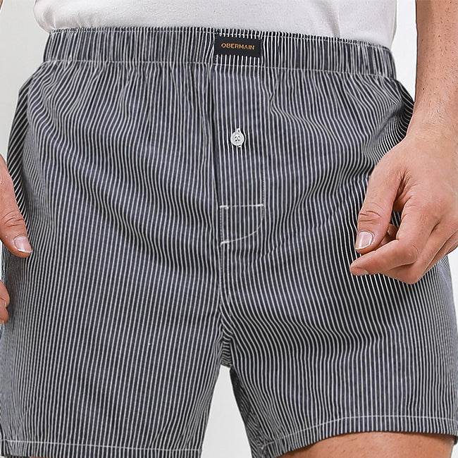 Obermain Pakaian Boxer Pria Woven Boxer In Multi Color -OMY22008BK
