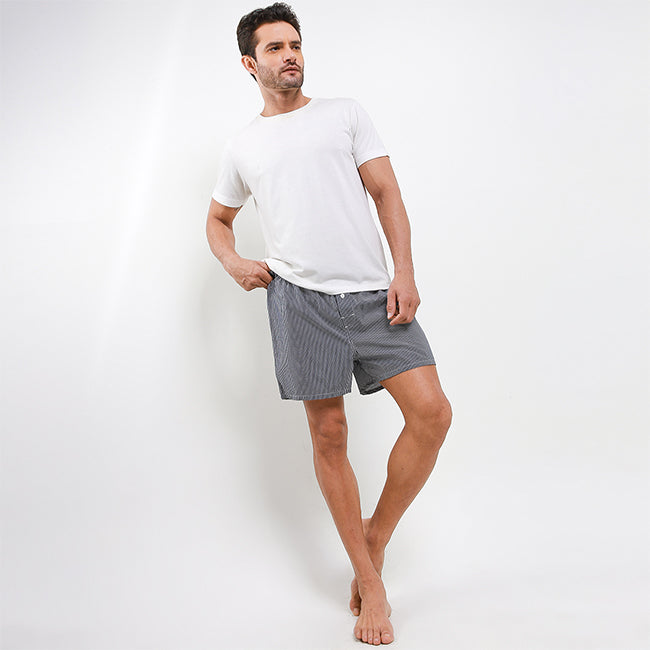 Obermain Pakaian Boxer Pria Woven Boxer In Multi Color -OMY22008BK