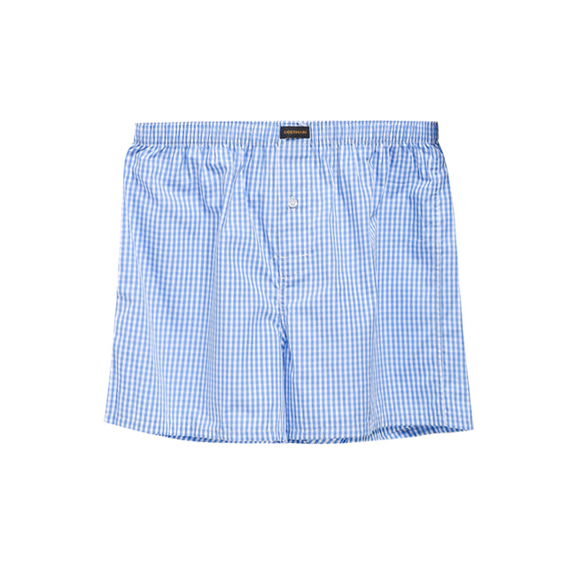 Obermain Pakaian Boxer Pria Woven Boxer In Green/Blue