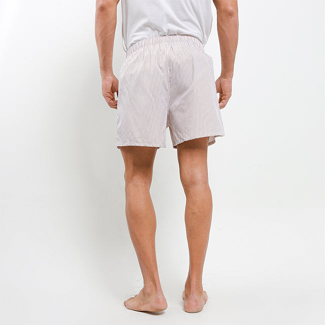 Obermain Pakaian Boxer Pria Woven Boxer In Khaki/Gray