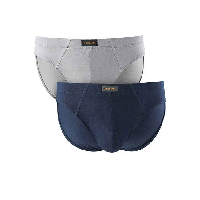 Obermain Pakaian Brief Pria Knit Brief Bamboo In Multi Color -OMZ22057GY