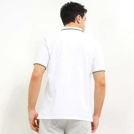 Obermain Pakaian Pria Polo Deftones In White