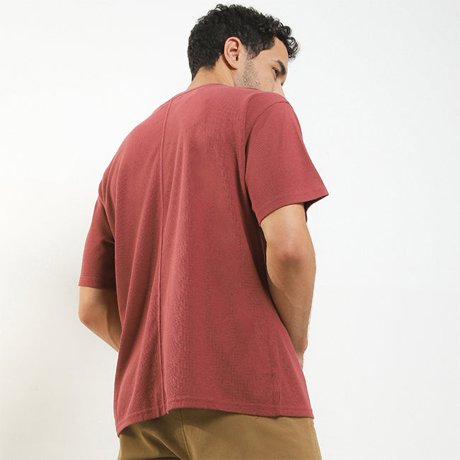 Obermain Pakaian Pria T Shirt Antony In Maroon