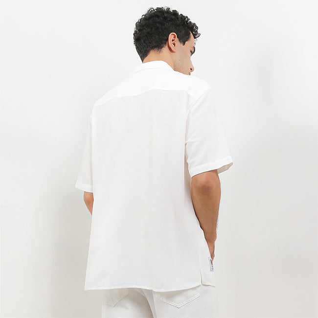 Obermain Pakaian Pria Shirt Finn In White