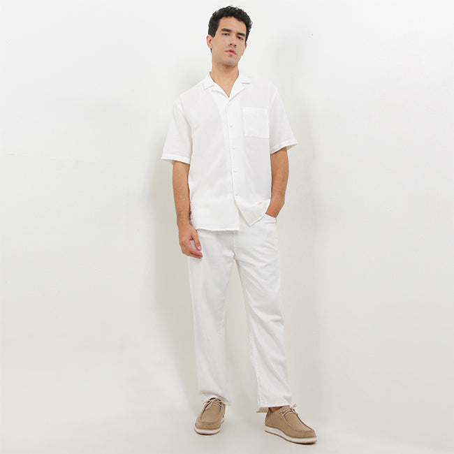 Obermain Pakaian Pria Shirt Finn In White