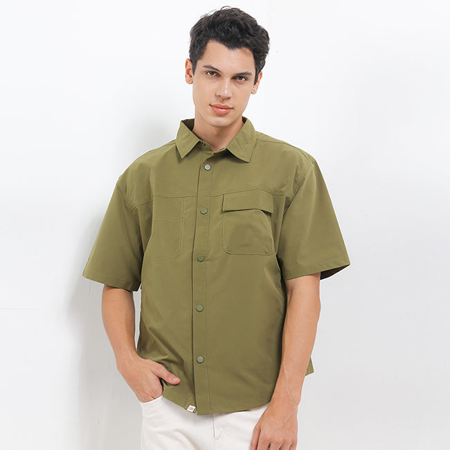 Obermain Pakaian Pria Shirt Ray In Olive