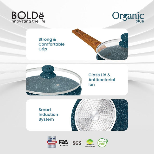 Organic Blue Pan Set