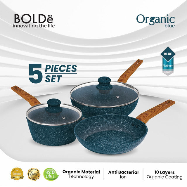 Organic Blue Pan Set