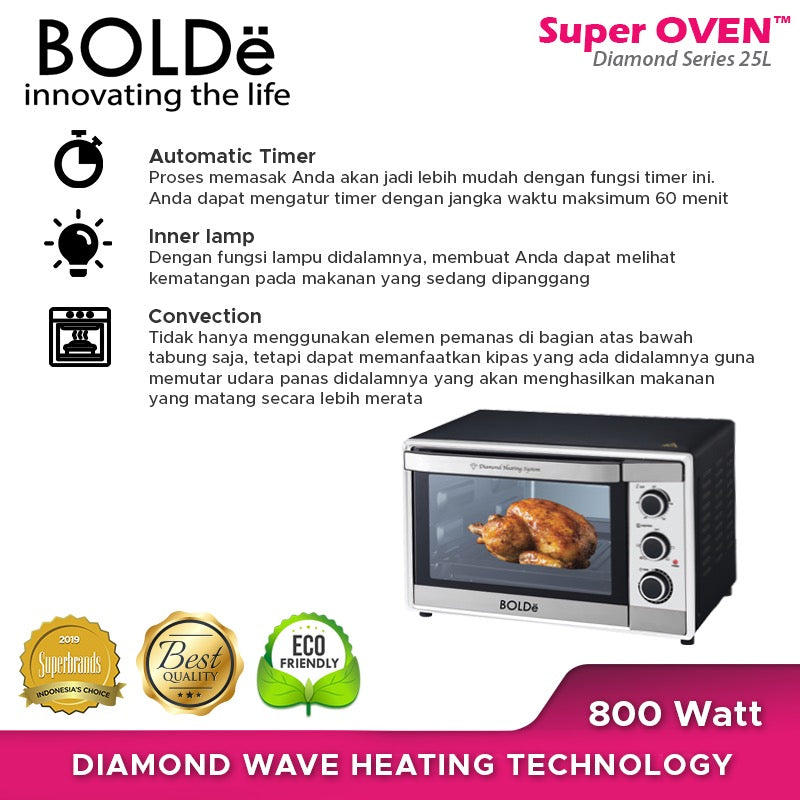 BOLDe Super Oven Diamond Series 25L