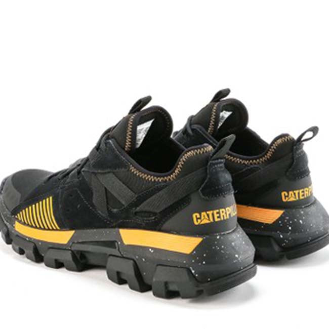 Caterpillar Sepatu Boots Pria Raider Sport In Black/ Cat Yellow