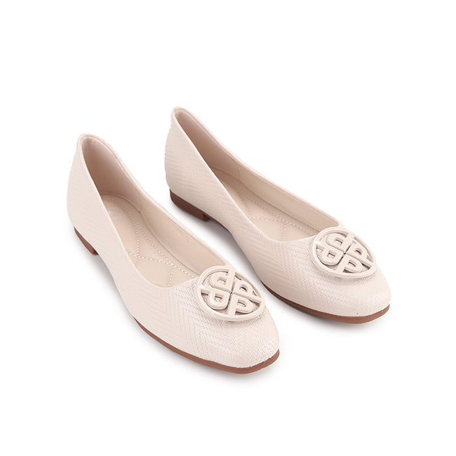 Playboy Sepatu Wanita Flats Josephine In White