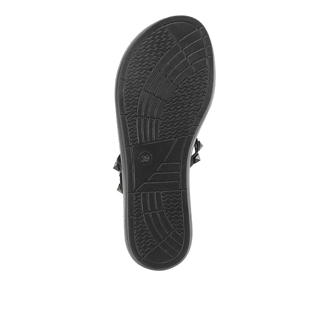 Playboy Sandal Wanita Flats Joanna In Black