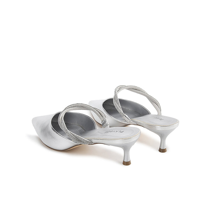 Playboy Sepatu Wanita Heels Arleth In Silver