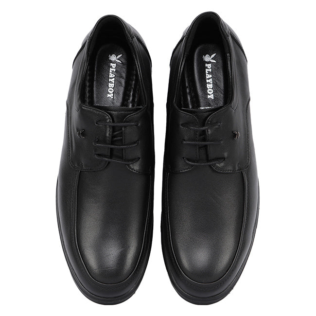 Playboy Sepatu Formal Pria Johnson (Lace) In Black