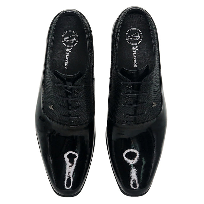 Playboy Sepatu Formal Pria Pippen ( Laces ) In Black