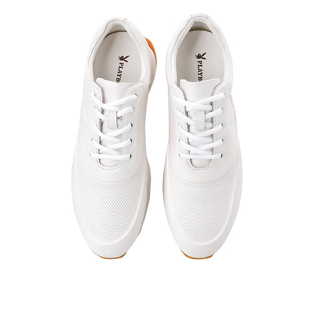 Playboy Sepatu Sneaker Pria Malta Nappa In White