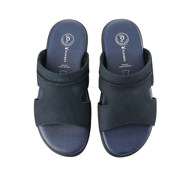 Playboy Men Sandals Sandero - Mule In Navy