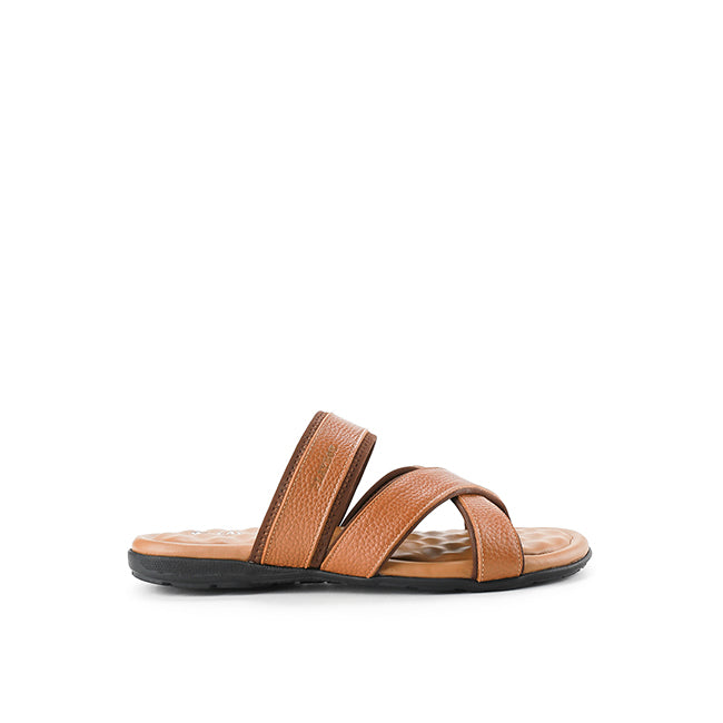Playboy Men Sandals Saggra - Cross1 In Tan
