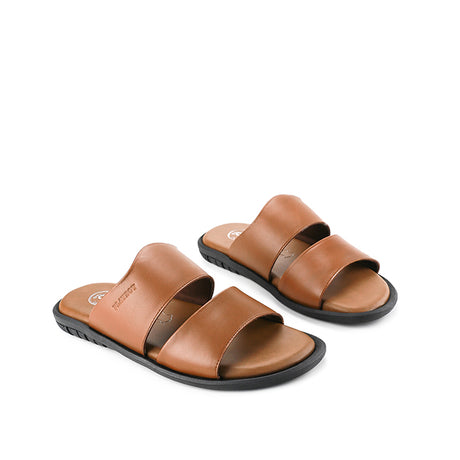 Playboy Sandal Pria Sandeta - Double Strap In Tan