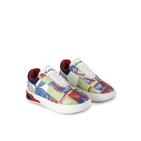 Playboy Sepatu Sneaker Pria Jedden ( Laces ) In White/Green