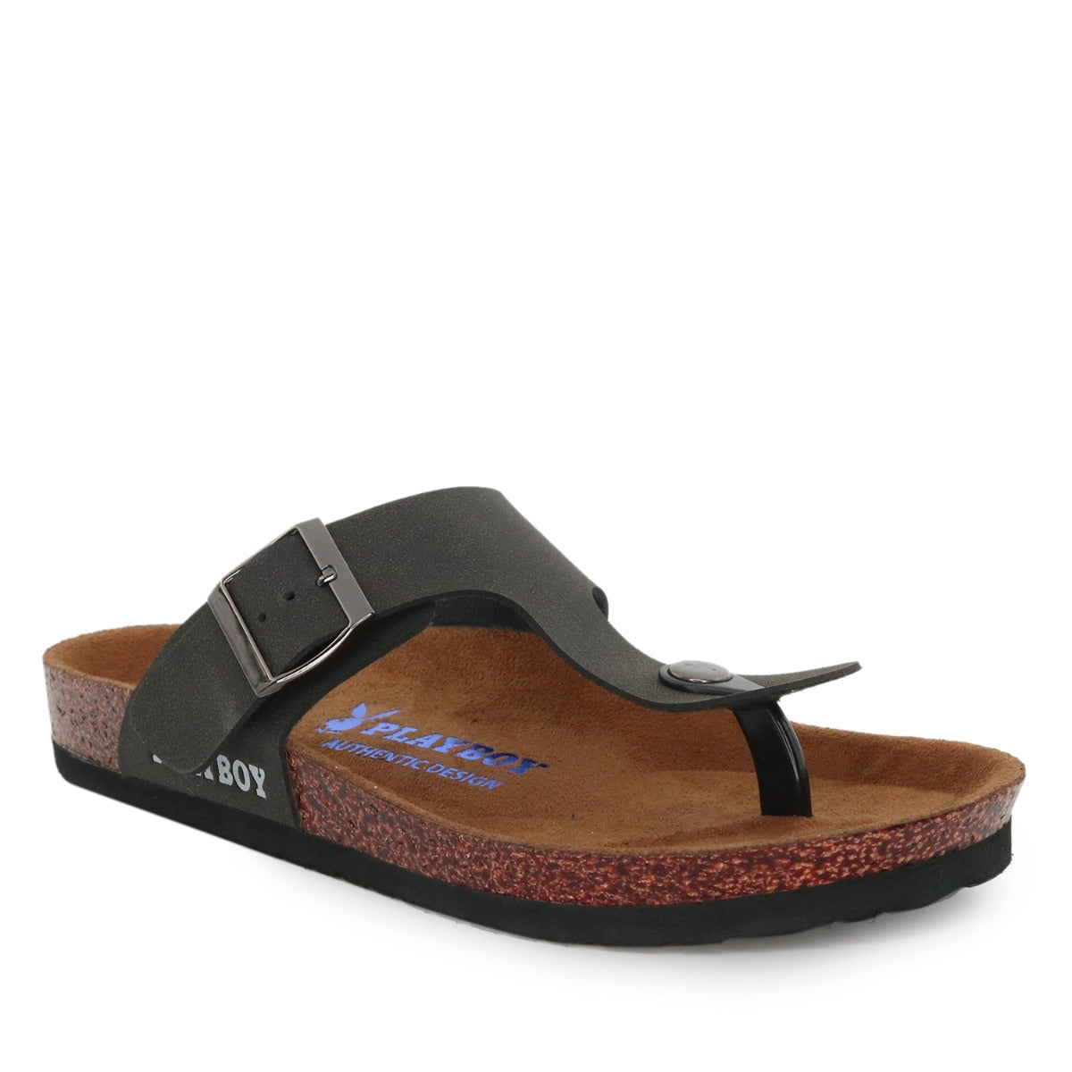 Playboy Sandal Pria Essen Thong In Black