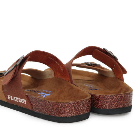 Playboy Sandal Pria Essen In Camel/Coffee