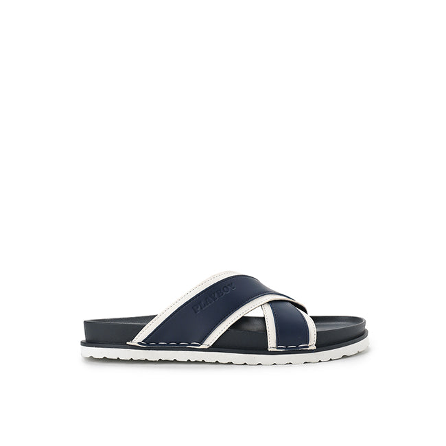 Playboy Men Sandals Azion - Cross In Navy