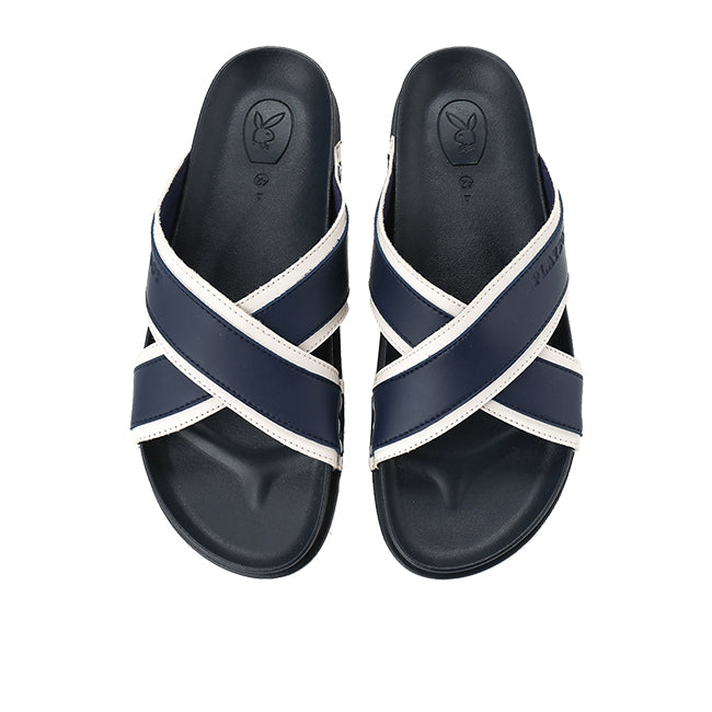 Playboy Men Sandals Azion - Cross In Navy