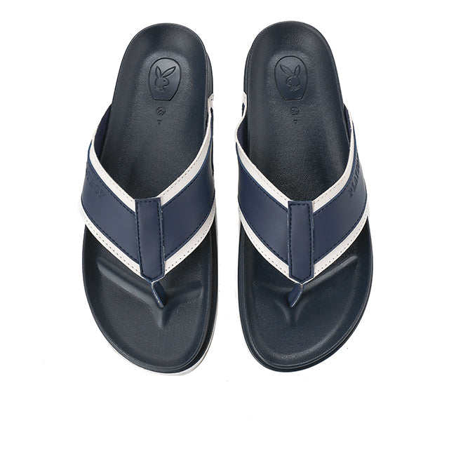 Playboy Men Sandals Azion - Thong In Navy