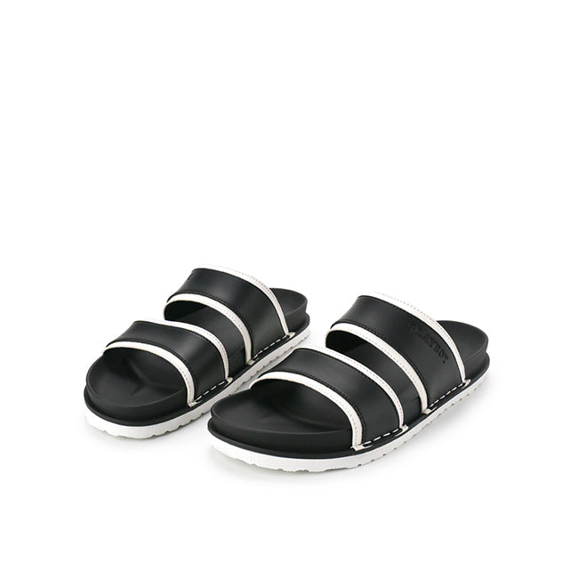 Playboy Men Sandals Azion - Double Strap In Black