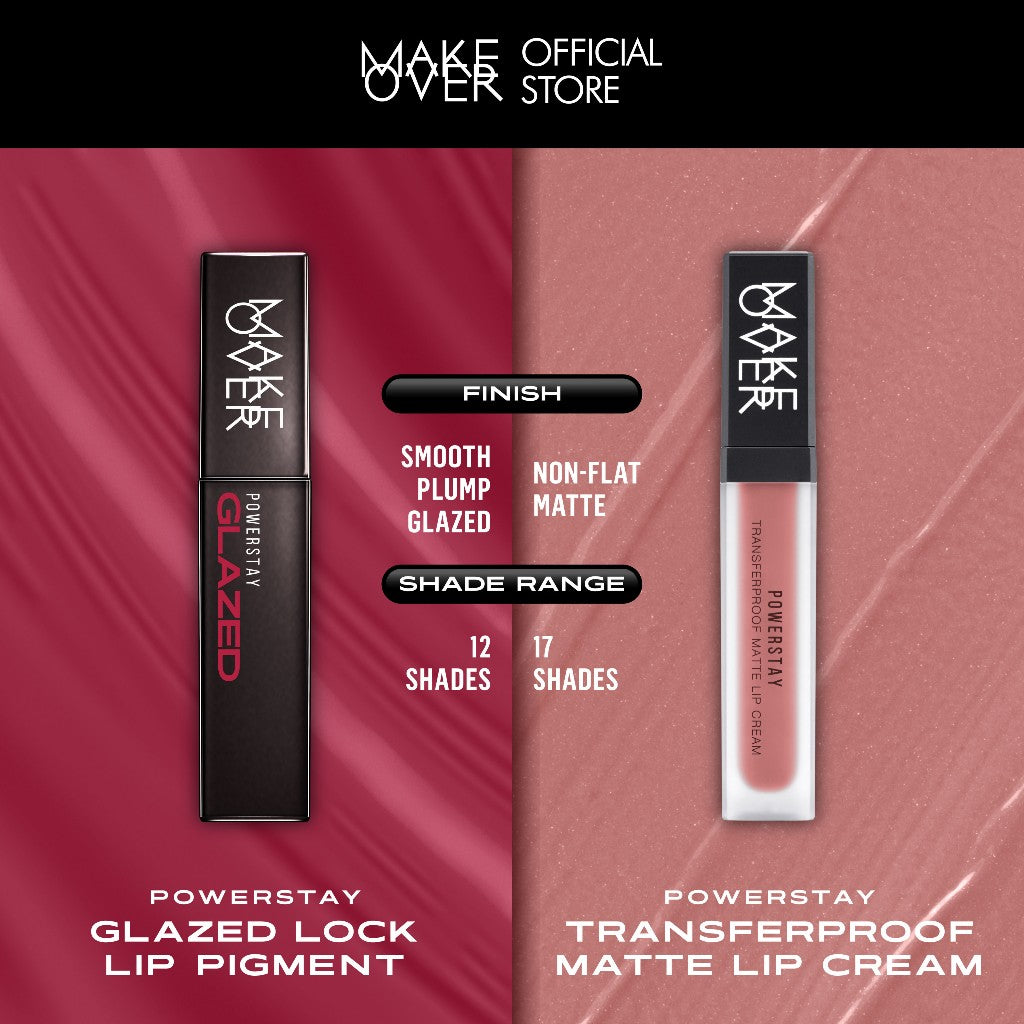 MAKE OVER Powerstay Glazed Lock Lip Pigment D09 SKYE GLAZE 3 g