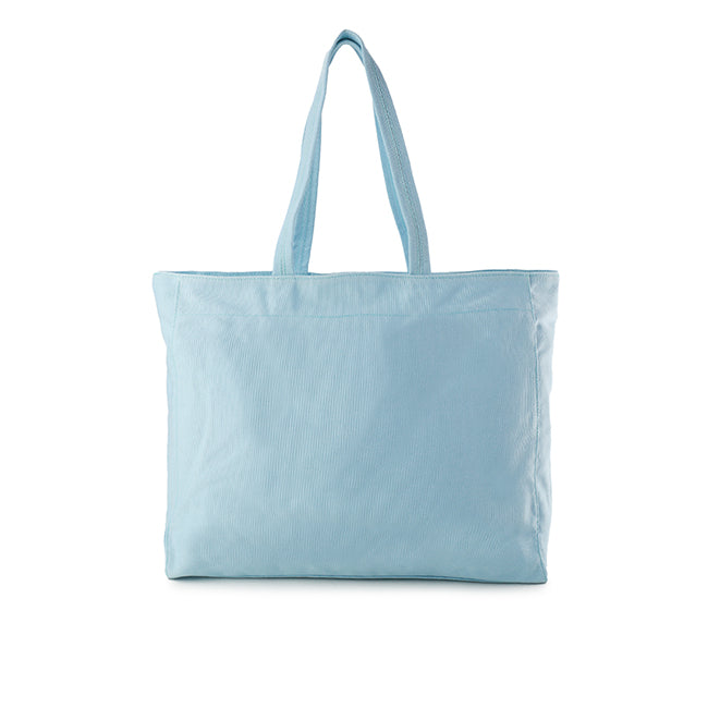 Canvas Bag L Tone Pastel In Pastel Blue