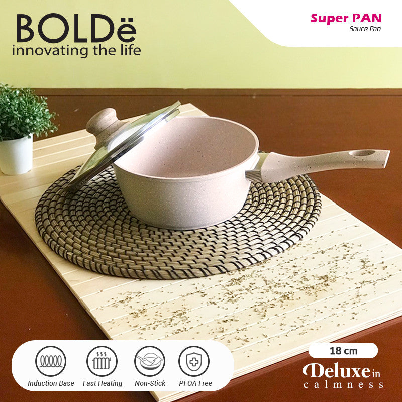 BOLDe Super PAN - Sauce PAN 18 cm + glass lid