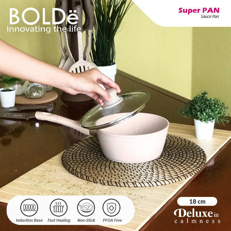 BOLDe Super PAN - Sauce PAN 18 cm + glass lid