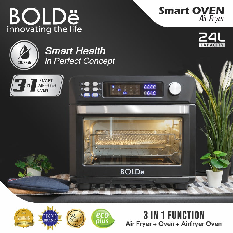 BOLDe Super Smart Air Fryer Oven Black Diamond