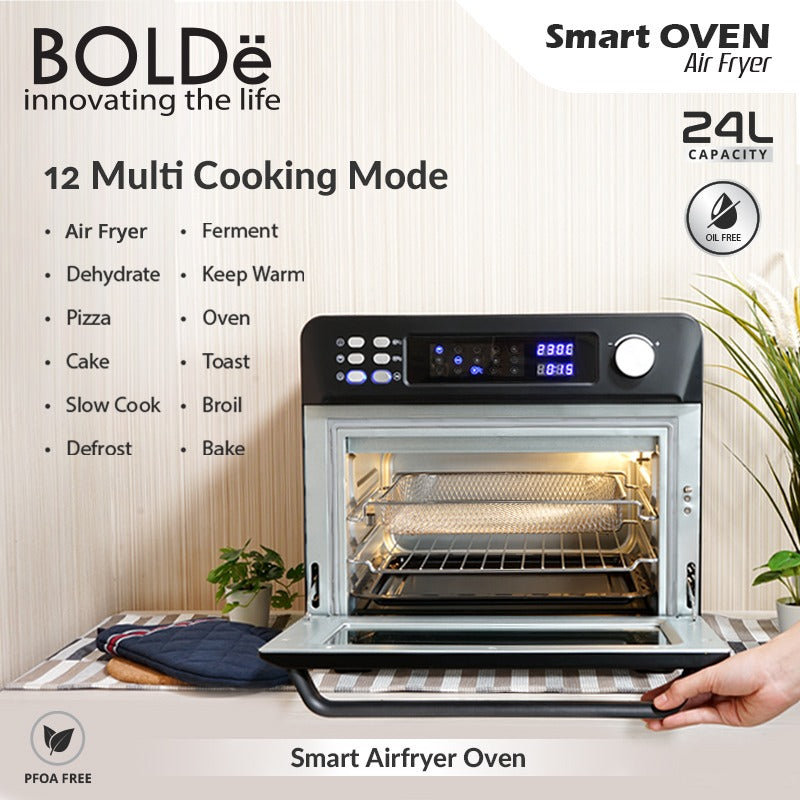 BOLDe Super Smart Air Fryer Oven Black Diamond