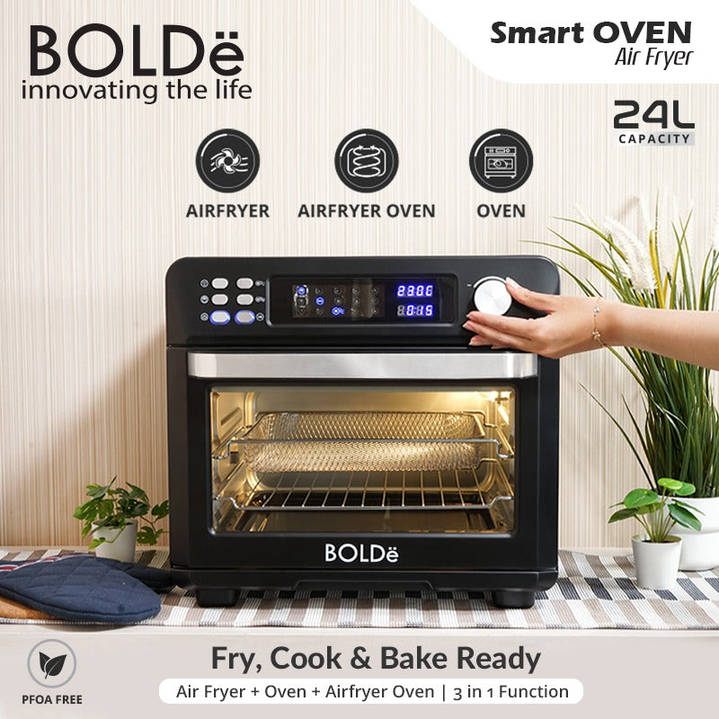BOLDe Super Smart Air Fryer Oven Black Diamond