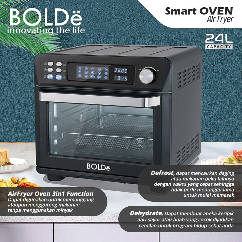 BOLDe Super Smart Air Fryer Oven Black Diamond