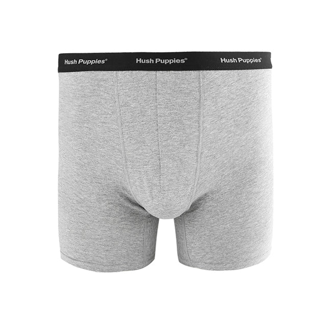Hush Puppies Pakaian Pria Boxer Harry Bx Trunk In Black & Grey