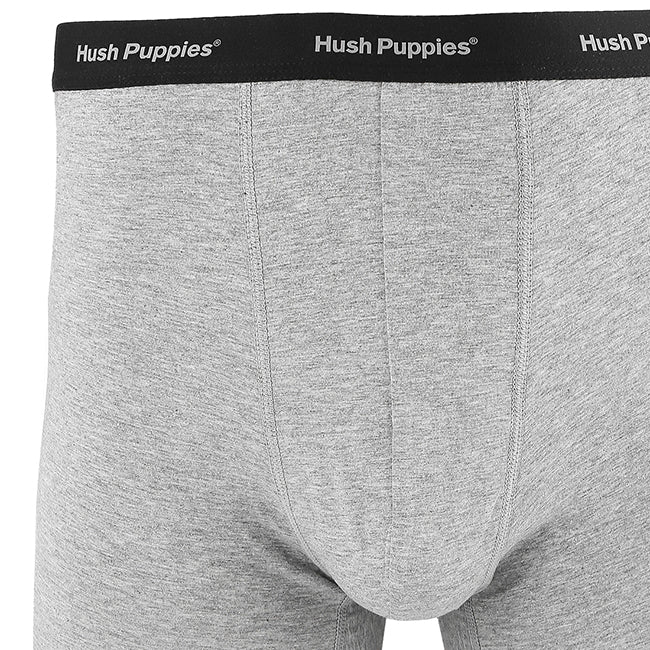 Hush Puppies Pakaian Pria Boxer Harry Bx Trunk In Black & Grey