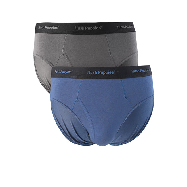 Hush Puppies Pakaian Pria Harry Brief In Navy & Grey