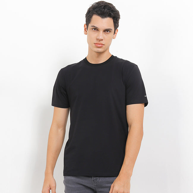 Hush Puppies Pakaian Pria T Shirt Dante Crew In Black